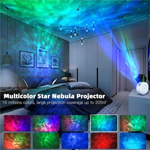 Star Projector,Galaxy Projector for Bedroom, Smart APP&Voice Control Galaxy lamp - Picture 3 of 7